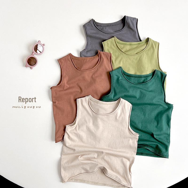 Summer Mori Style 5-Color Kids Cotton Vest 2025 - Korean & Japanese Sleeveless Toddler T-shirt 80cm
Summer Mori Style 5-Color Kids Cotton Vest 2025 - Korean & Japanese Sleeveless Toddler T-shirt 80cm