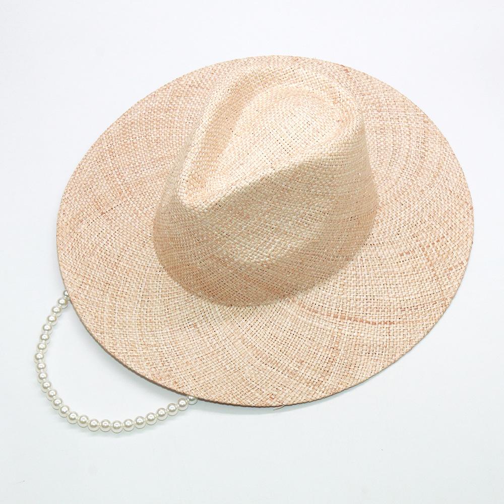 European American Fashion Handwoven Straw Panama Hat for Women, Pearl Decor Vacation Sun Protection Fedora M 56-58cm хаки
European American Fashion Handwoven Straw Panama Hat for Women, Pearl Decor Vacation Sun Protection Fedora M 56-58cm хаки