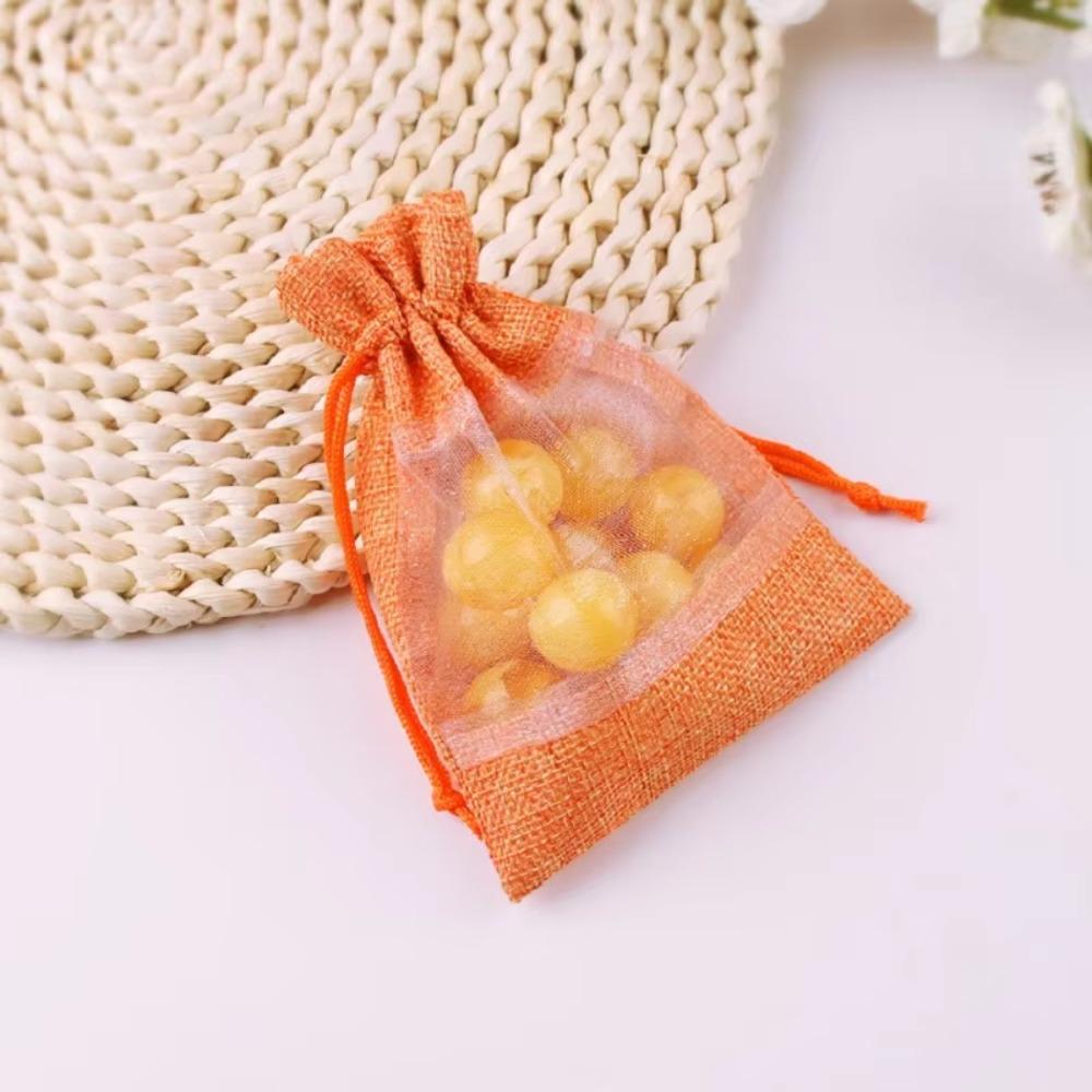 10 шт./лот Мешочек из органзы с кулиской для хранения, большой вместимости, с окошком, мешковина, подарочный мешок, для улицы оранжевый
10 шт./лот Мешочек из органзы с кулиской для хранения, большой вместимости, с окошком, мешковина, подарочный мешок, для улицы оранжевый