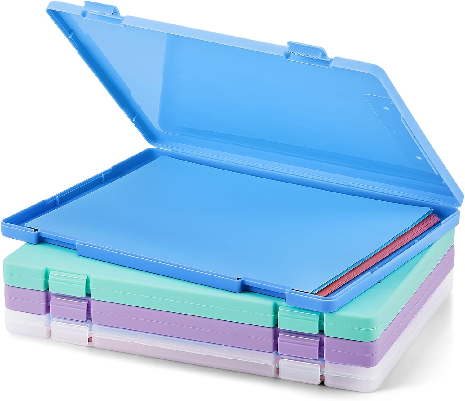 4 Pcs A4 Paper Organizer Box, Plastic Paper Storage Box File Portable Project Case for 8.5 x 11 Letter, Office Document Case
4 Pcs A4 Paper Organizer Box, Plastic Paper Storage Box File Portable Project Case for 8.5 x 11 Letter, Office Document Case