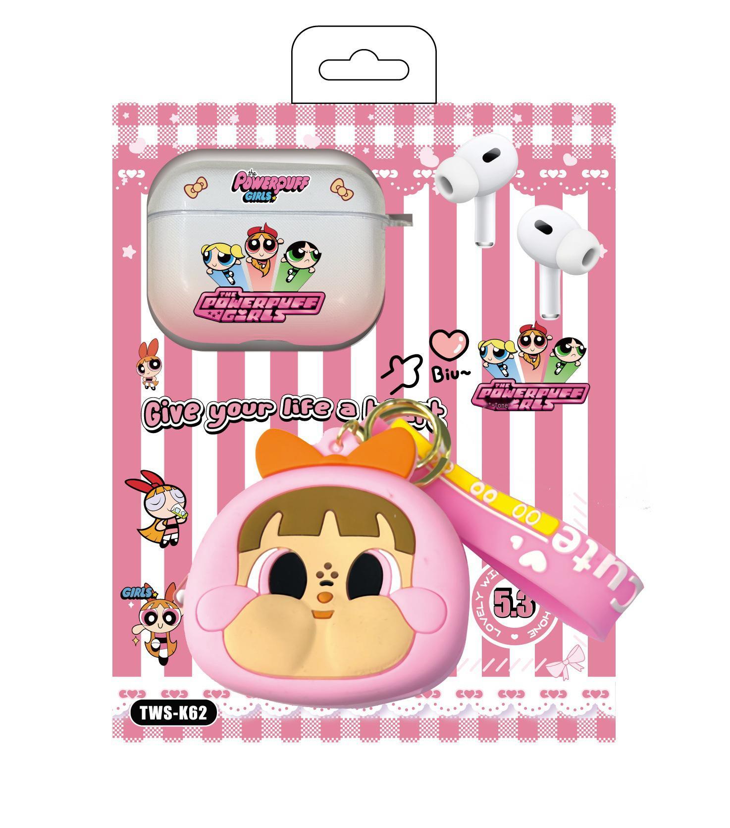 2025 TWS-K62 Cartoon Wireless Earbuds with Bluetooth 5.3 and Coin Purse Protective Case
2025 TWS-K62 Cartoon Wireless Earbuds with Bluetooth 5.3 and Coin Purse Protective Case