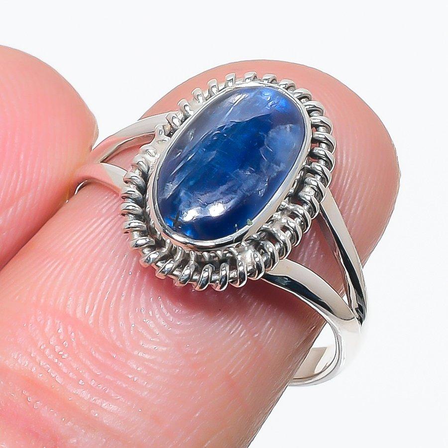 Natural Blue Kyanite Gemstone Handmade 925 Solid Silver Jewelry Ring Size 8 Z4i39 
Natural Blue Kyanite Gemstone Handmade 925 Solid Silver Jewelry Ring Size 8 Z4i39
