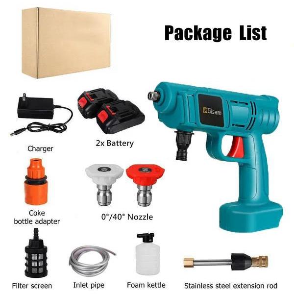 Электрическая беспроводная мойка высокого давления для автомобиля, распылитель воды, портативная машина для мойки автомобиля под давлением, комплект для чистки водой под давлением
Электрическая беспроводная мойка высокого давления для автомобиля, распылитель воды, портативная машина для мойки автомобиля под давлением, комплект для чистки водой под давлением