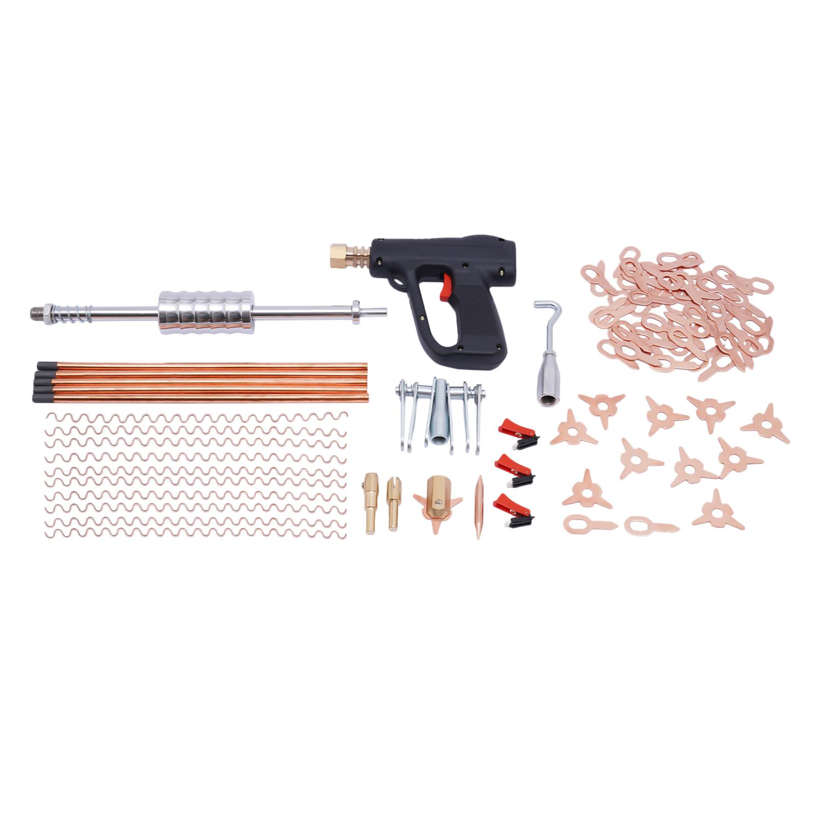 86 PCS Dent Puller Welder Kit, Car Body Spot Repair Device for Car Dent Repair, Stud Welder Dent Repair Kit жовтий
86 PCS Dent Puller Welder Kit, Car Body Spot Repair Device for Car Dent Repair, Stud Welder Dent Repair Kit жовтий