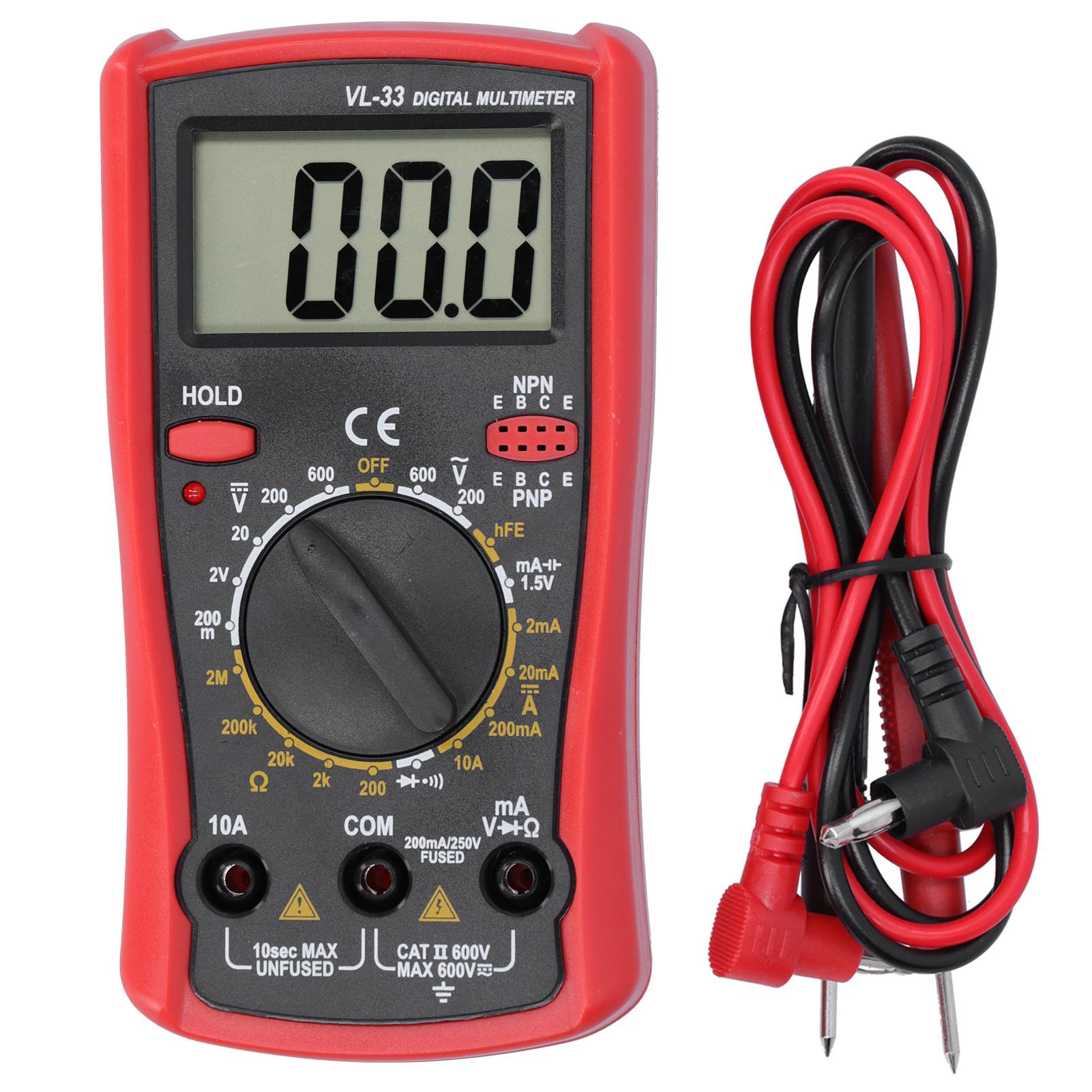 Electronic Multimeter LCD Digital Multimeter Voltage Resistance Current Electric Tester Meter
Electronic Multimeter LCD Digital Multimeter Voltage Resistance Current Electric Tester Meter