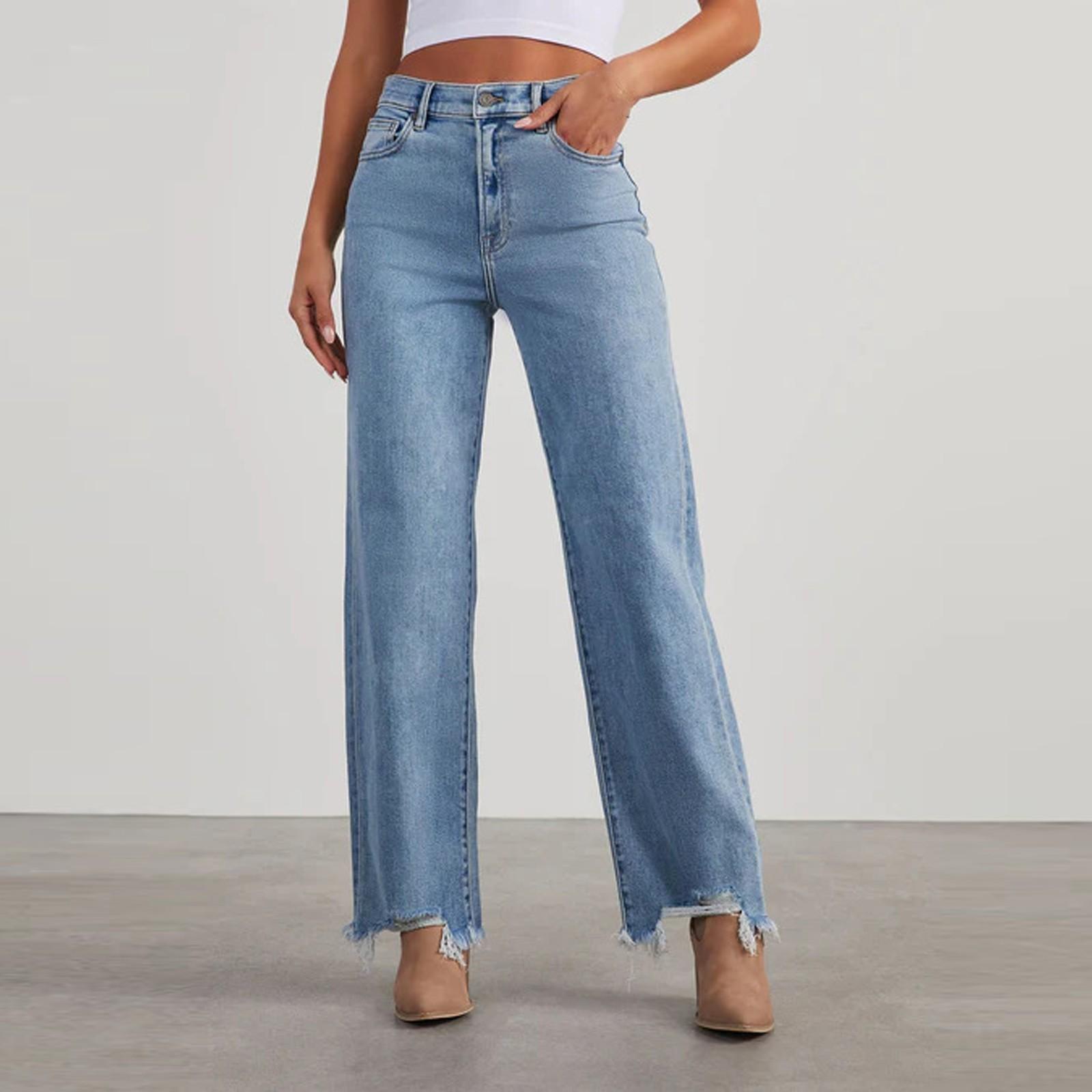 Женские повседневные модные свободные джинсы с широкими штанинами, боковыми швами и необработанным краем XL небесно-голубой
Женские повседневные модные свободные джинсы с широкими штанинами, боковыми швами и необработанным краем XL небесно-голубой