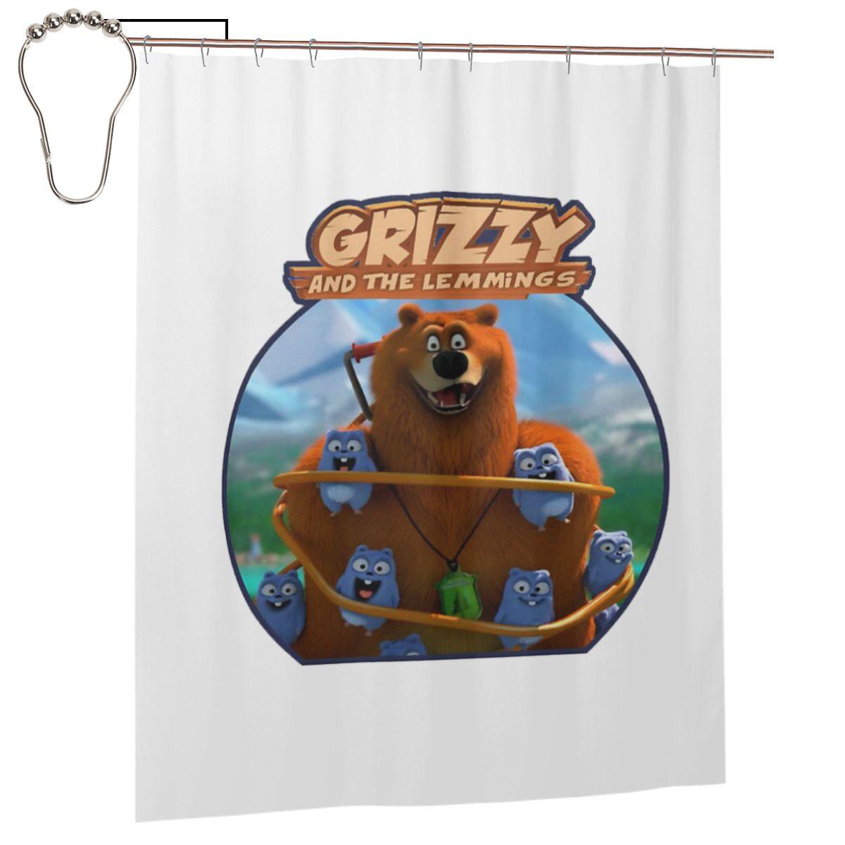 Grizzy And The Lemmings Shower Curtain Bathroom Polyester Waterproof Bath Curtains With Hooks W60H190(CM)-1 Pcs
Grizzy And The Lemmings Shower Curtain Bathroom Polyester Waterproof Bath Curtains With Hooks W60H190(CM)-1 Pcs