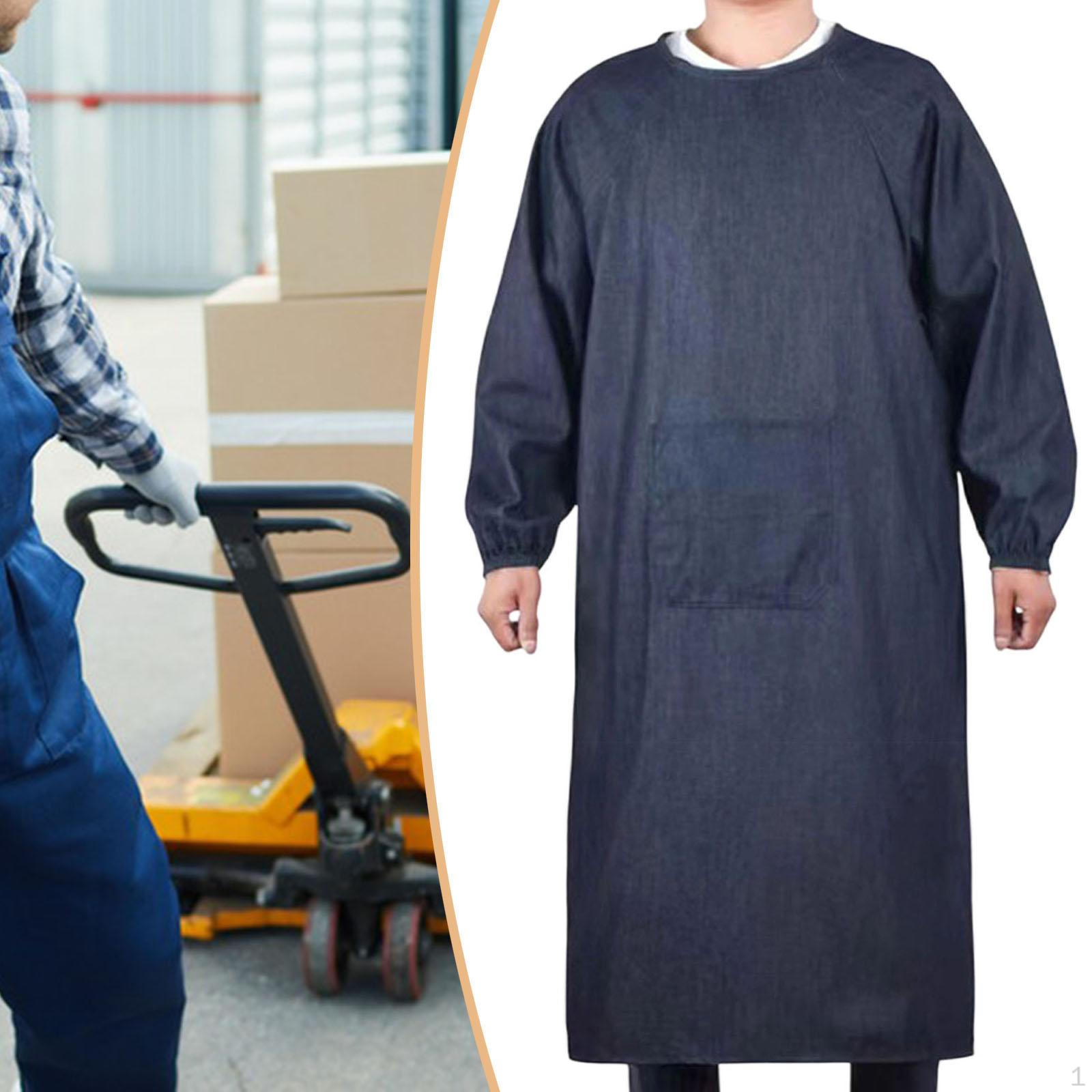 Apron Overall with Pocket Multipurpose Smock Sleeves for Cleaning Dishwashing Grooming Length 100cm
Apron Overall with Pocket Multipurpose Smock Sleeves for Cleaning Dishwashing Grooming Length 100cm