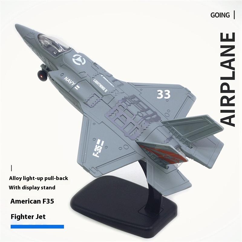 American F-35 Alloy Fighter Aircraft Model Toy With Exquisite Workmanship Simulation Model Collectible Ornaments Good Gifts синій
American F-35 Alloy Fighter Aircraft Model Toy With Exquisite Workmanship Simulation Model Collectible Ornaments Good Gifts синій