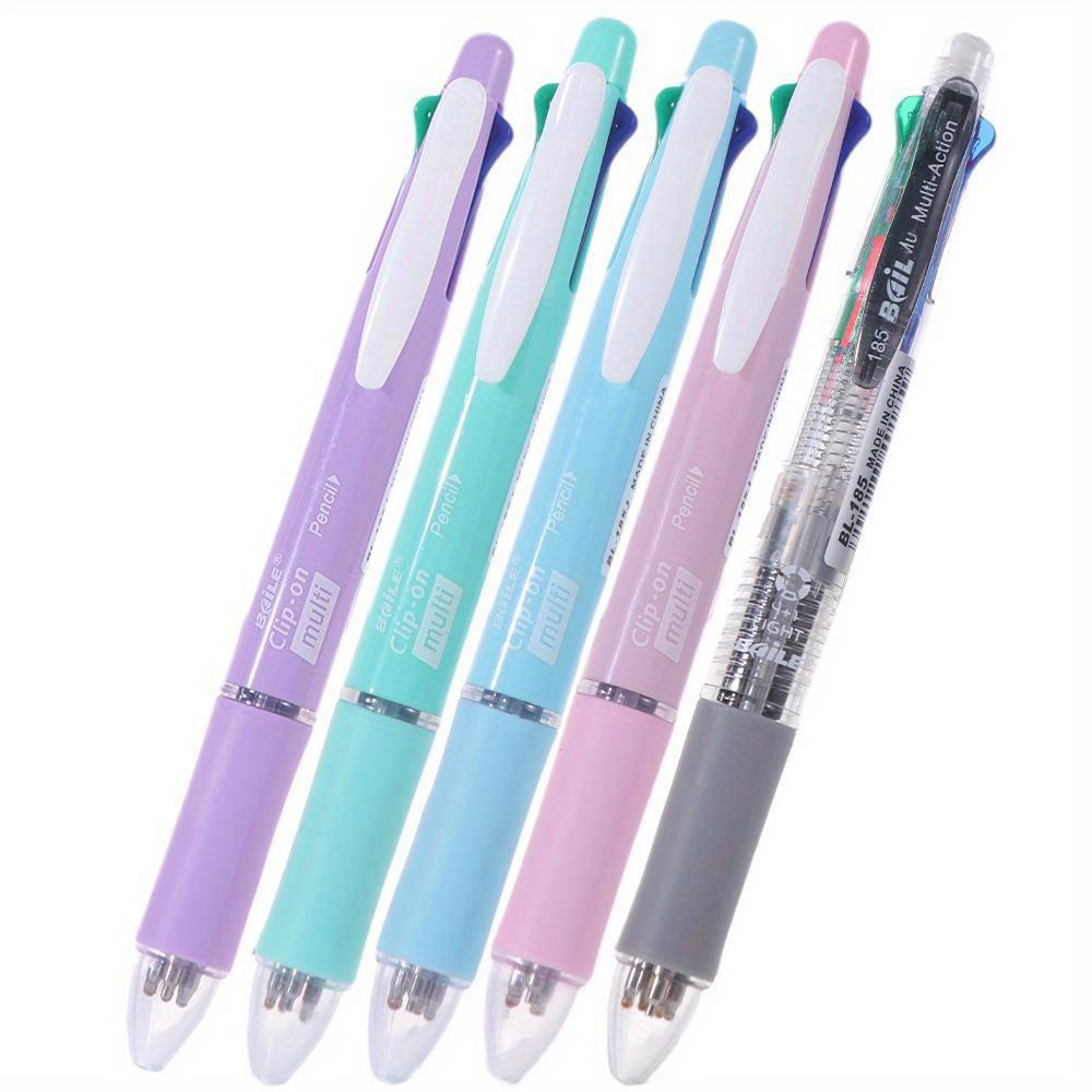 1pcs 4 Colors Ball Pen Multicolor Ballpoint Pens 5 in 1 Clip-on Multicolor Retractable Pen with Pencil&Eraser Soft
1pcs 4 Colors Ball Pen Multicolor Ballpoint Pens 5 in 1 Clip-on Multicolor Retractable Pen with Pencil&Eraser Soft