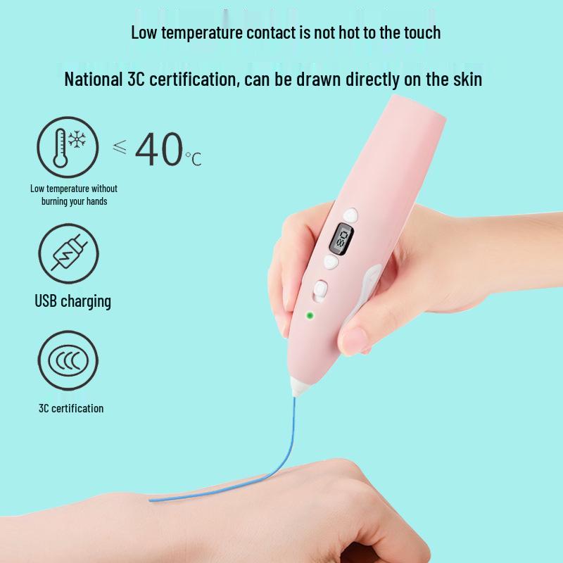 Low-Temperature 3D Printing Pen for Kids - Ideal for Creative Stereoscopic Art and Birthday Gifts Chinese Version синій
Low-Temperature 3D Printing Pen for Kids - Ideal for Creative Stereoscopic Art and Birthday Gifts Chinese Version синій