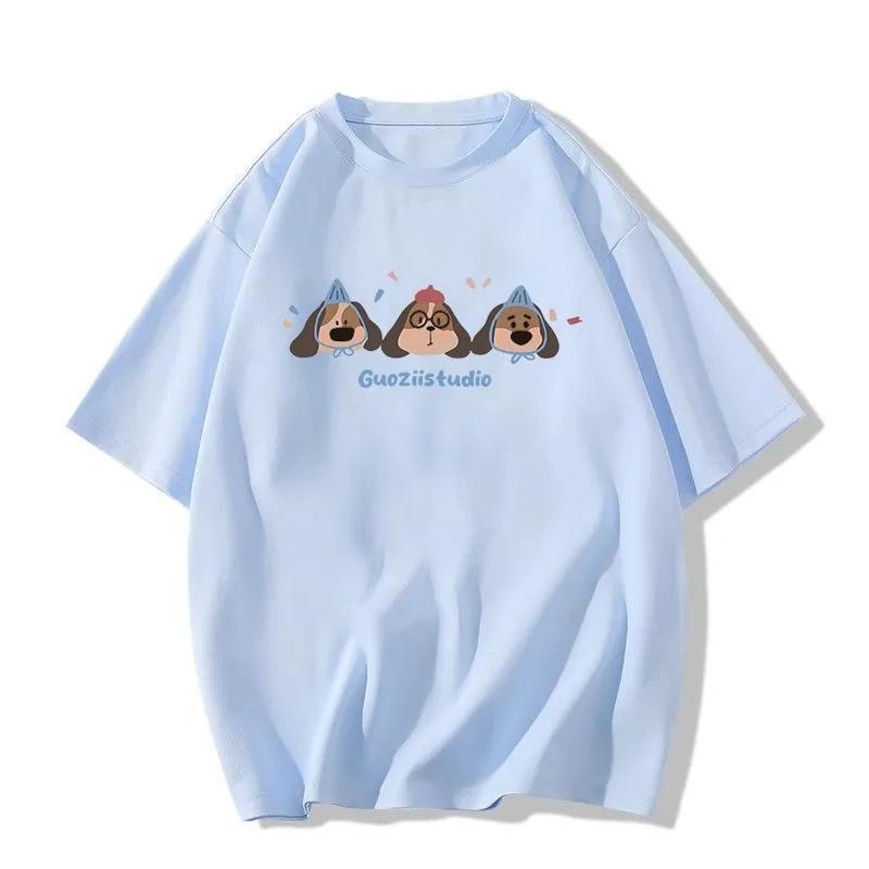 100% Чистый хлопок Футболка в корейском стиле темно-синего цвета с мультяшным псом, Унисекс Свободного кроя, С коротким рукавом для лета XL for 116-130 lbs
100% Чистый хлопок Футболка в корейском стиле темно-синего цвета с мультяшным псом, Унисекс Свободного кроя, С коротким рукавом для лета XL for 116-130 lbs