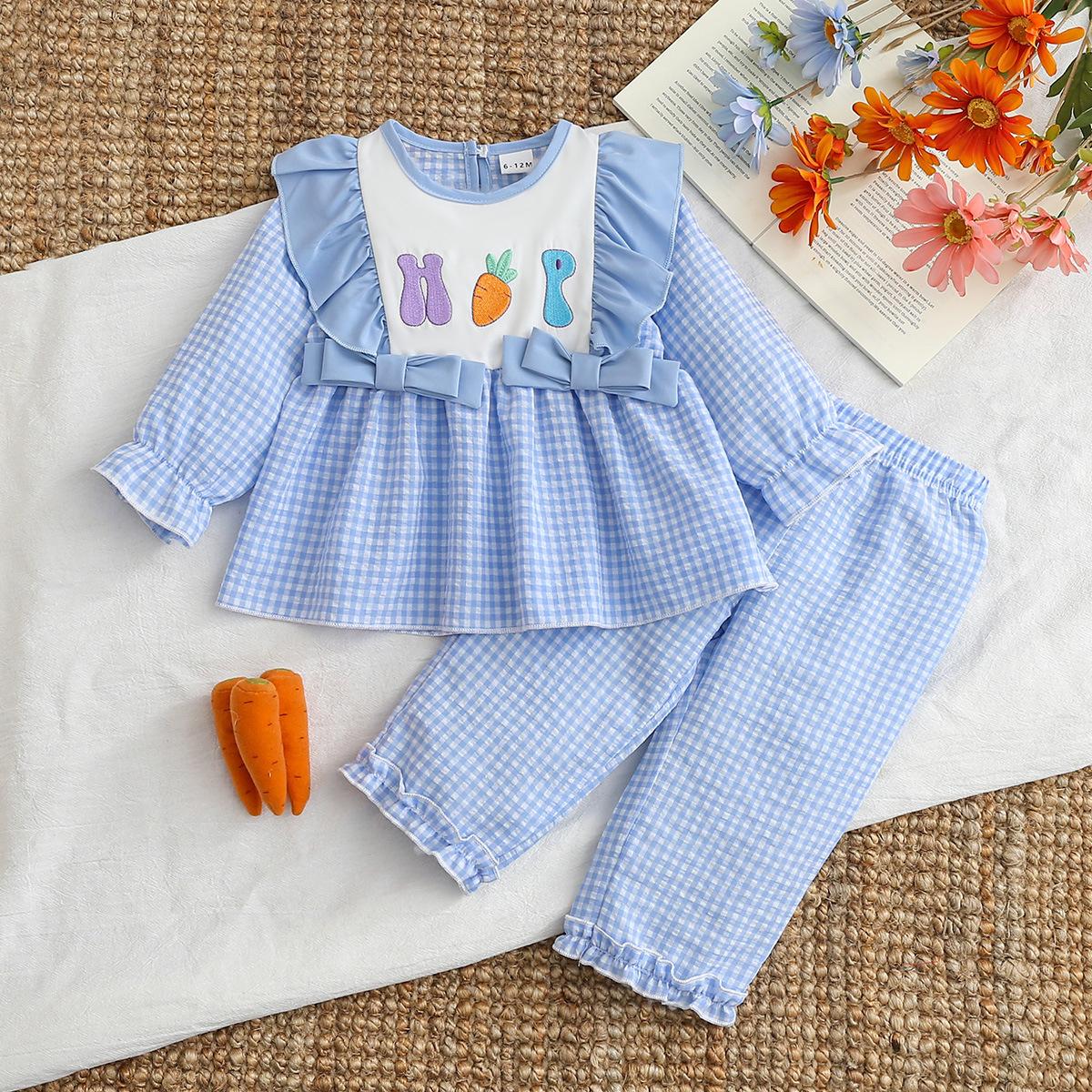 2026 New Spring & Autumn Smocked Lace Top & Plaid Long Pants Set for Baby & Toddler Girls. 2-3 years
2026 New Spring & Autumn Smocked Lace Top & Plaid Long Pants Set for Baby & Toddler Girls. 2-3 years