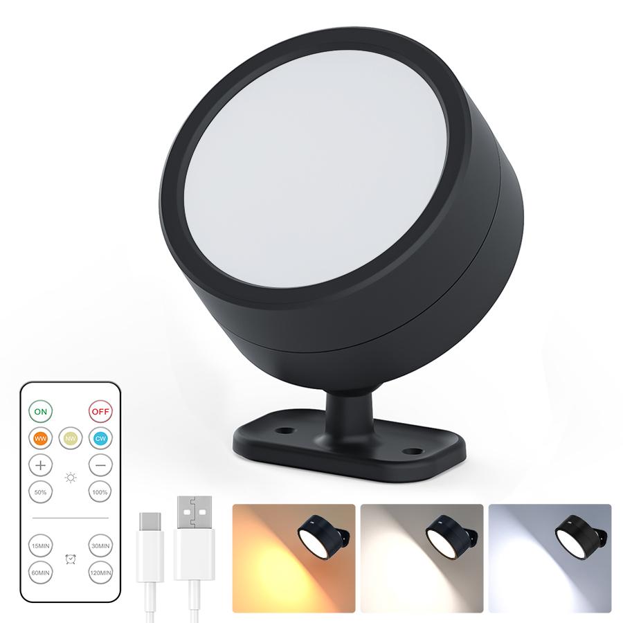 LED Rechargeable Wall Light 360° Rotating Remote Control Magnetic Desk Lamp Brightness Adjustable Three-color RGB Touch Light
LED Rechargeable Wall Light 360° Rotating Remote Control Magnetic Desk Lamp Brightness Adjustable Three-color RGB Touch Light