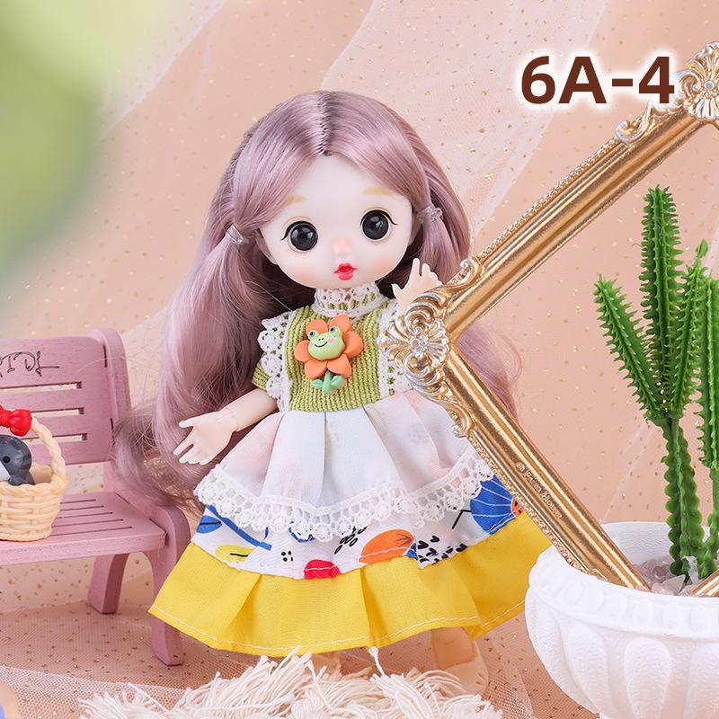 17cm Cute Princess Dress-up Simulation Doll жовтий/білий
17cm Cute Princess Dress-up Simulation Doll жовтий/білий