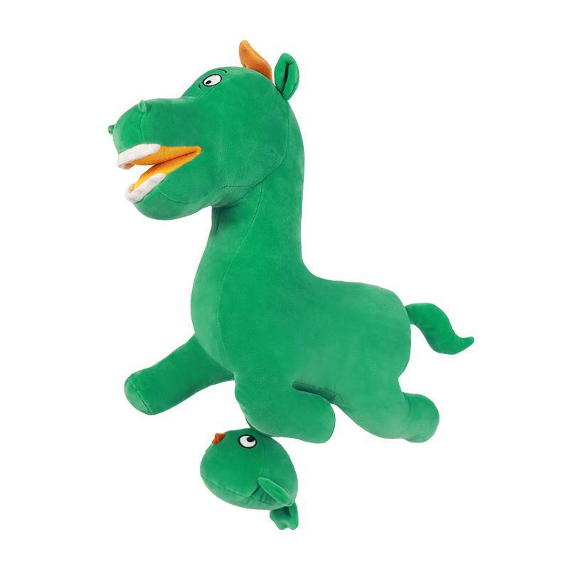Музей плюшевых игрушек Летающая лошадь Ганьсу Зеленая лошадь Кукла Украшение для дома Подарок для ребенка Run