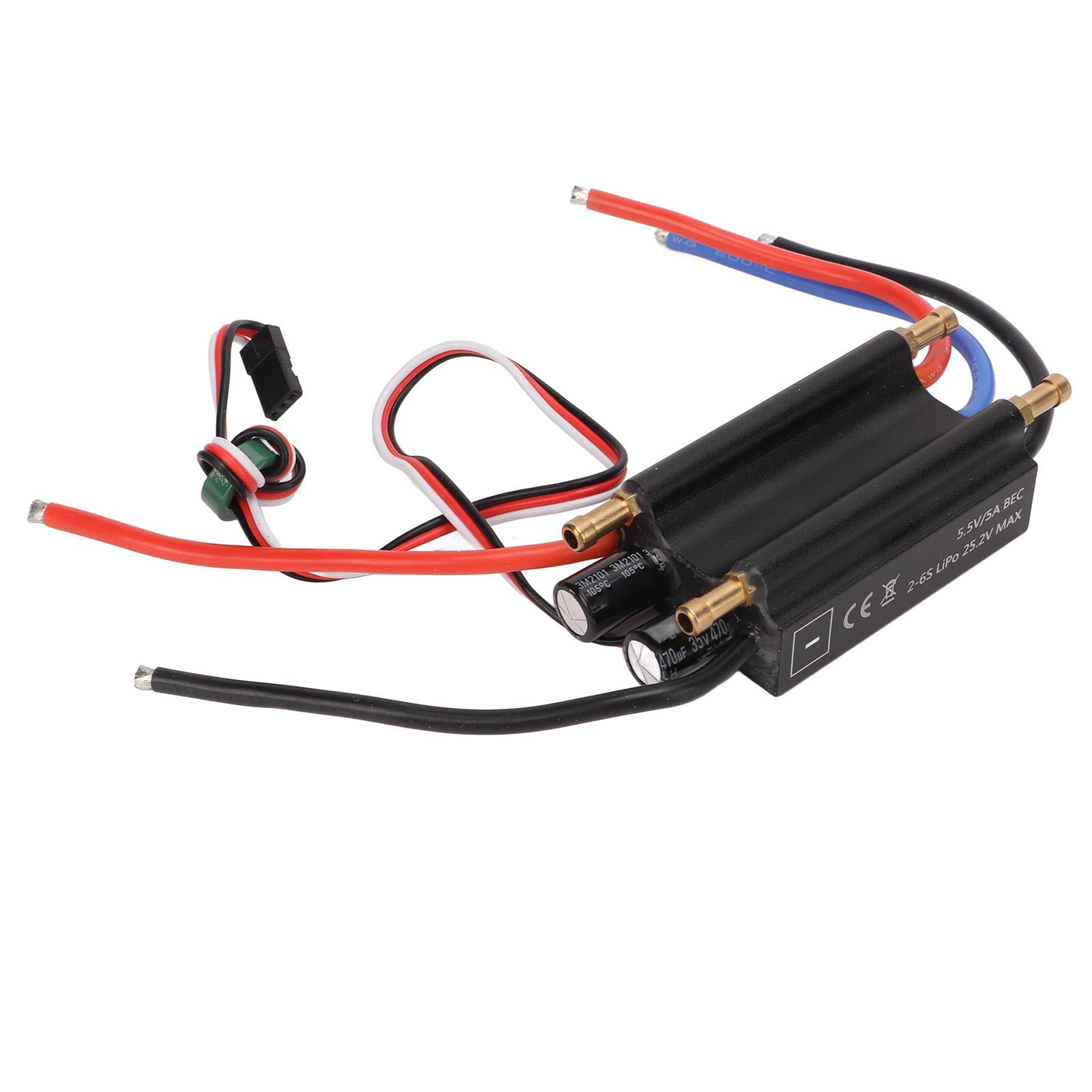 Brushless ESC 50A Water Cooling Two Way Bidirectional Electronic Speed Controller for RC Boat Airship Model
Brushless ESC 50A Water Cooling Two Way Bidirectional Electronic Speed Controller for RC Boat Airship Model