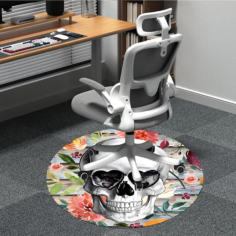 1pc Skull Floral Decor Chair Carpet for Office, Soft Comfortable Mat For Office, Living Room, Bedroom, Machine Washable Carpet yy251112232 80cm by 80cm
1pc Skull Floral Decor Chair Carpet for Office, Soft Comfortable Mat For Office, Living Room, Bedroom, Machine Washable Carpet yy251112232 80cm by 80cm