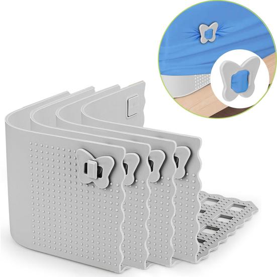 4Pcs Bed Sheet Holder with Butterfly Buckle Adjustable Silicone Bedsheet Corner Fastener серый
4Pcs Bed Sheet Holder with Butterfly Buckle Adjustable Silicone Bedsheet Corner Fastener серый