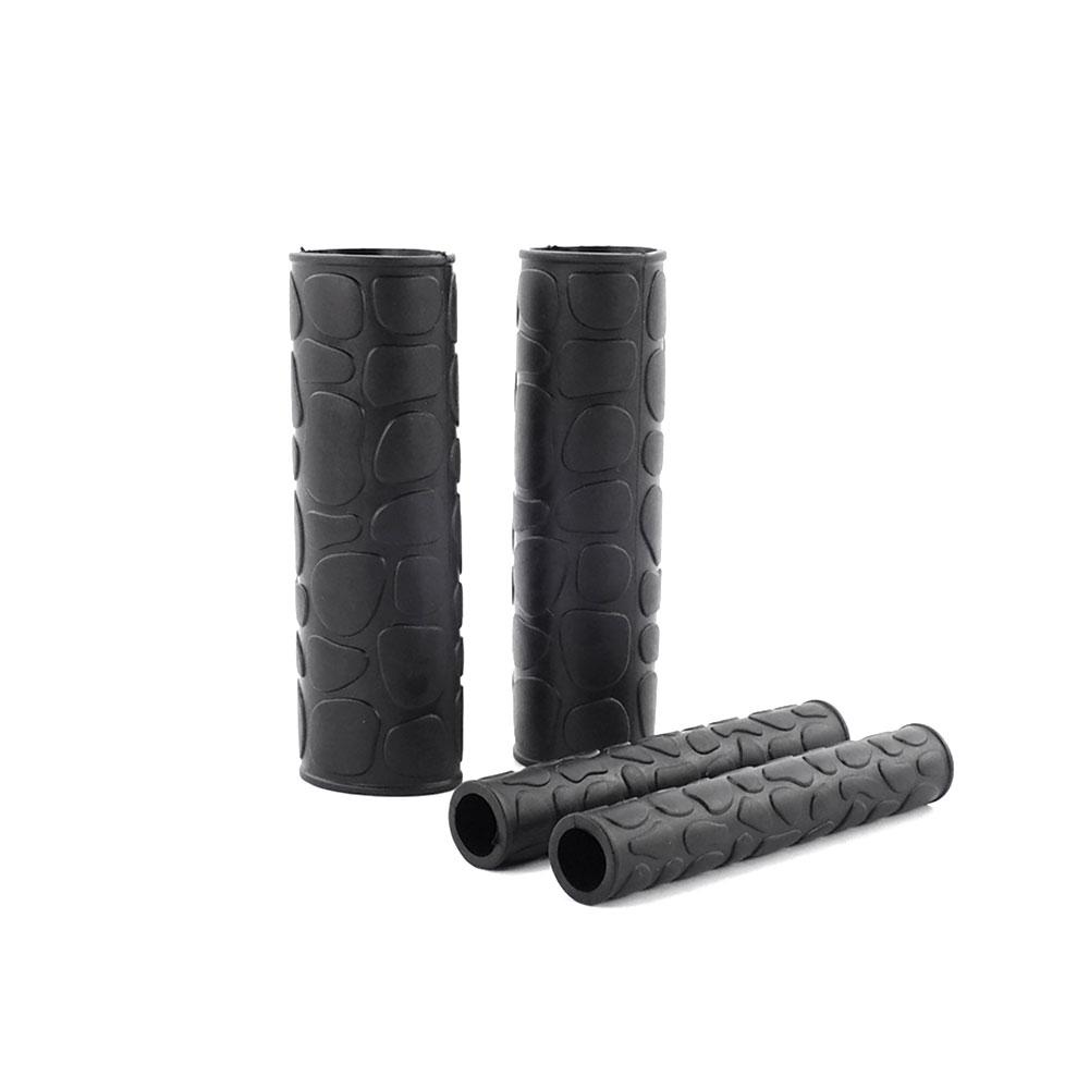 2 пары универсальных силиконовых ручек для мотоциклетного руля, тормозных рычагов, защитных чехлов, мягких резиновых тормозных ручек чёрный