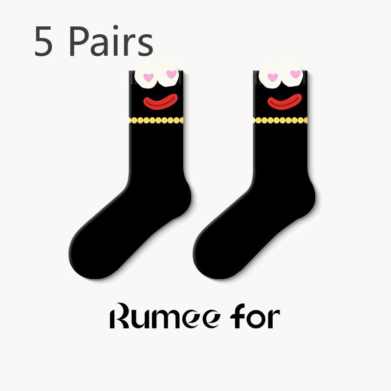 5 пар новых женских весенне-летних впитывающих пот дезодорирующих носков без косточек с милым забавным рисунком 5 Pairs
5 пар новых женских весенне-летних впитывающих пот дезодорирующих носков без косточек с милым забавным рисунком 5 Pairs