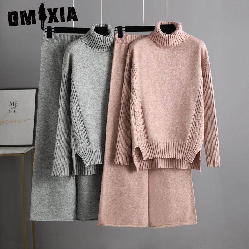 GMXIA Autumn and Winter Laid-back Style Loose High-neck Sweater Set for Women, Fashionable and Chic Wide-leg Pants Two-piece Set for Women One size рожевий
GMXIA Autumn and Winter Laid-back Style Loose High-neck Sweater Set for Women, Fashionable and Chic Wide-leg Pants Two-piece Set for Women One size рожевий