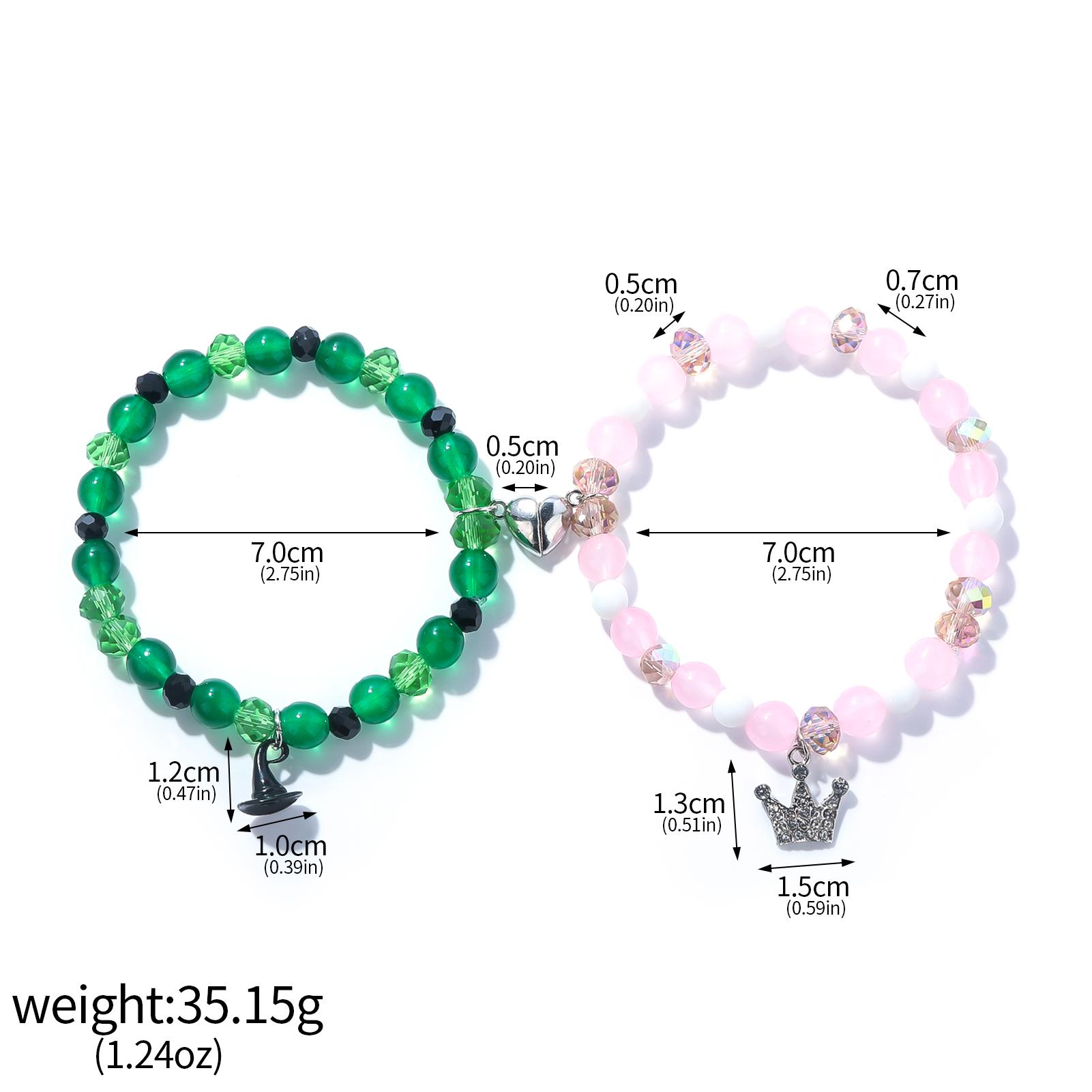 Wicked Charm Bracelets - Rhinestone Crown Witch Hat BFF Friendship Matching Couples Valentine s Day Gifts Jewelry for Fans Party
Wicked Charm Bracelets - Rhinestone Crown Witch Hat BFF Friendship Matching Couples Valentine s Day Gifts Jewelry for Fans Party