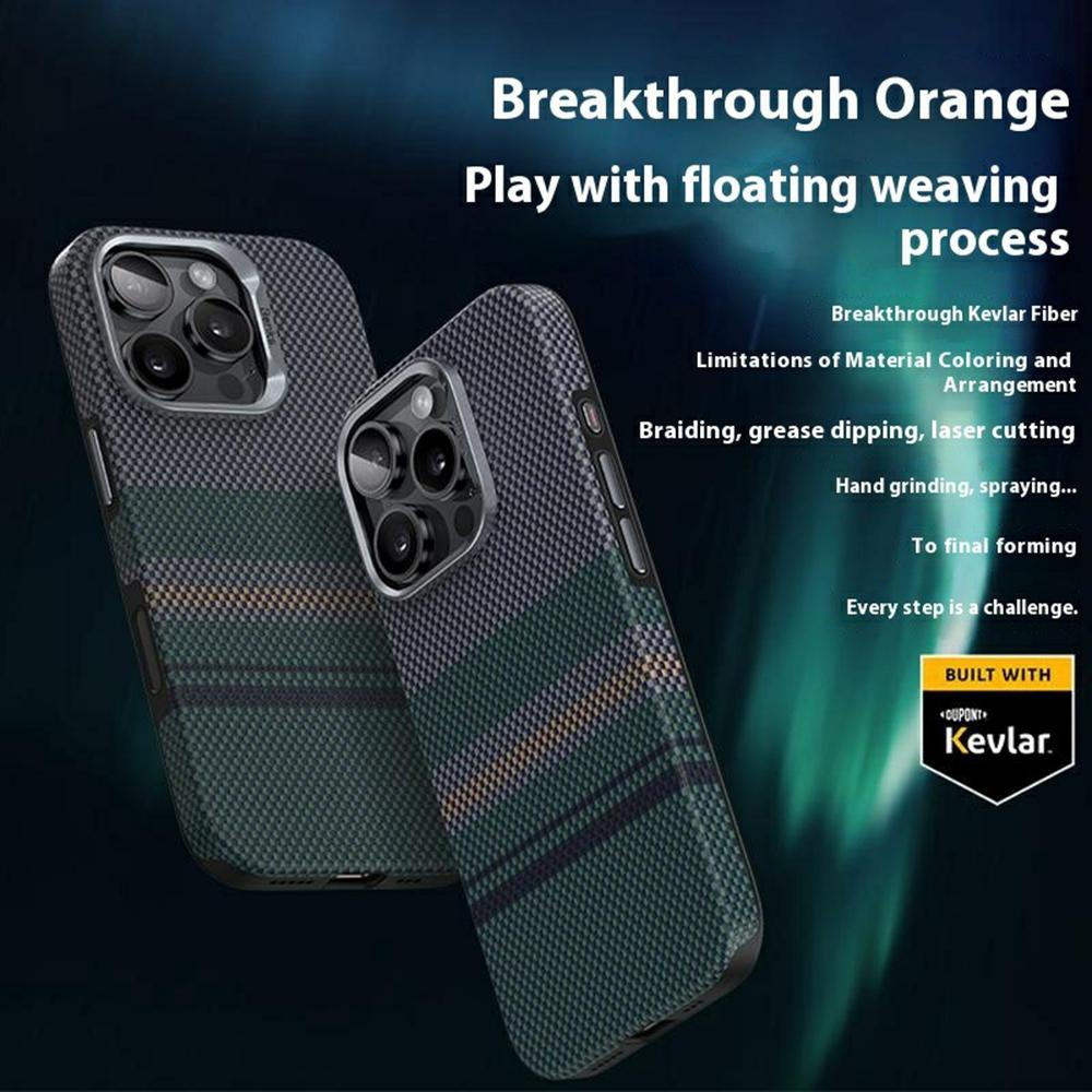 BENKS For iPhone 16 Pro Magnetic Case Kevlar Fiber Phone Back Cover Floating Weave Design Aurora
BENKS For iPhone 16 Pro Magnetic Case Kevlar Fiber Phone Back Cover Floating Weave Design Aurora