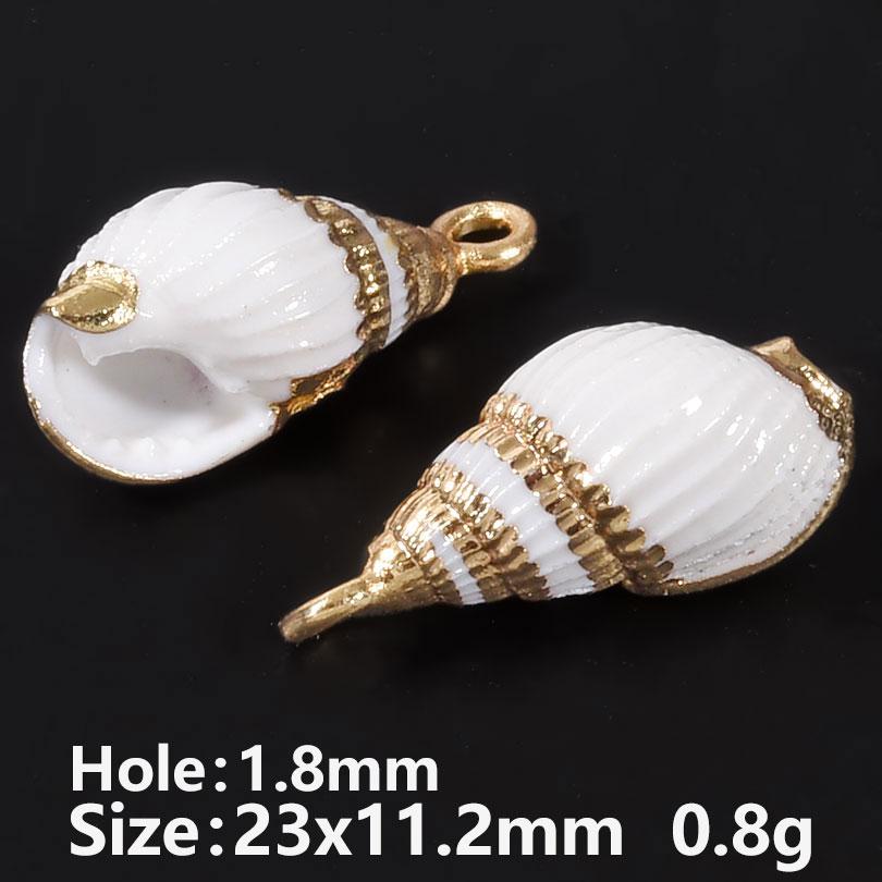 2pcs Ocean Shell Conch Pendant Charms For Jewelry Making Supplies Copper Beach Accessories DIY Earrings Necklace Keychain Charm
2pcs Ocean Shell Conch Pendant Charms For Jewelry Making Supplies Copper Beach Accessories DIY Earrings Necklace Keychain Charm