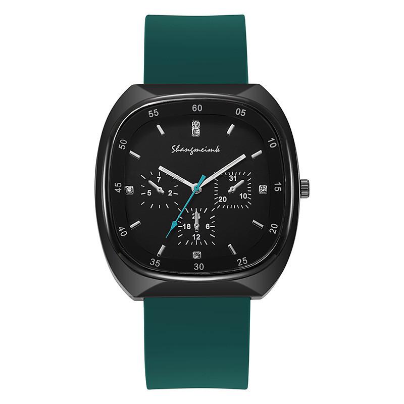 Classic Ladies Quartz Watch With Diamond Accents And Silicone Strap For Casual Wear зелений
Classic Ladies Quartz Watch With Diamond Accents And Silicone Strap For Casual Wear зелений