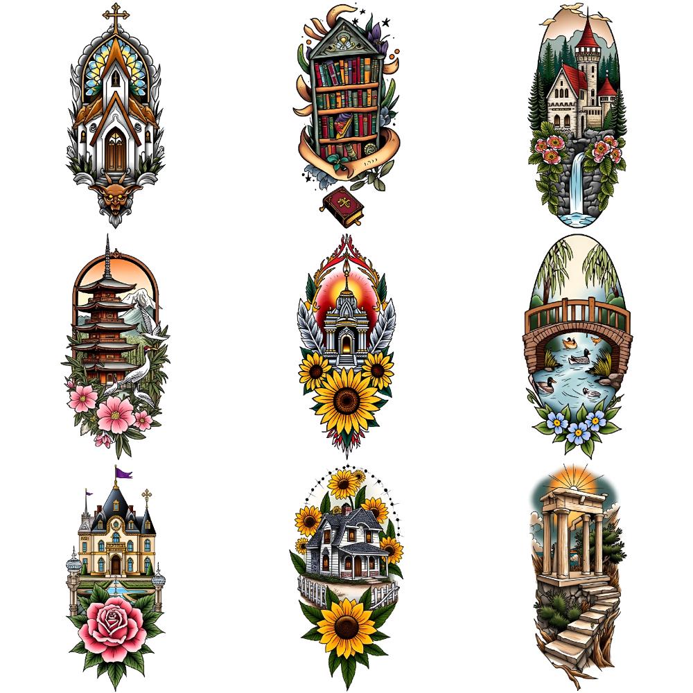 9pcs Temporary Tattoo Lighthouse Temporary Tattoo Stickers Church Dragonfly New School Traditional Sphinx For Arms Women
9pcs Temporary Tattoo Lighthouse Temporary Tattoo Stickers Church Dragonfly New School Traditional Sphinx For Arms Women