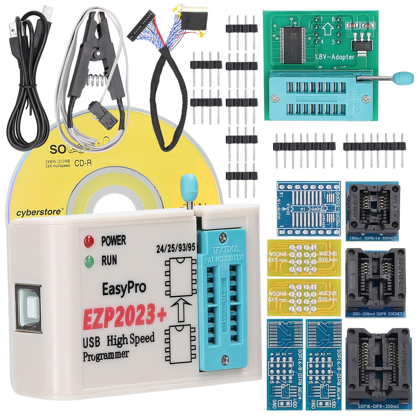 EZP2024+ High-Speed USB SPI Programmer Support 24/25/93/95 EEPROM 25 Flash Bios Chip Support Upgrade Firmware PC Programmer
EZP2024+ High-Speed USB SPI Programmer Support 24/25/93/95 EEPROM 25 Flash Bios Chip Support Upgrade Firmware PC Programmer