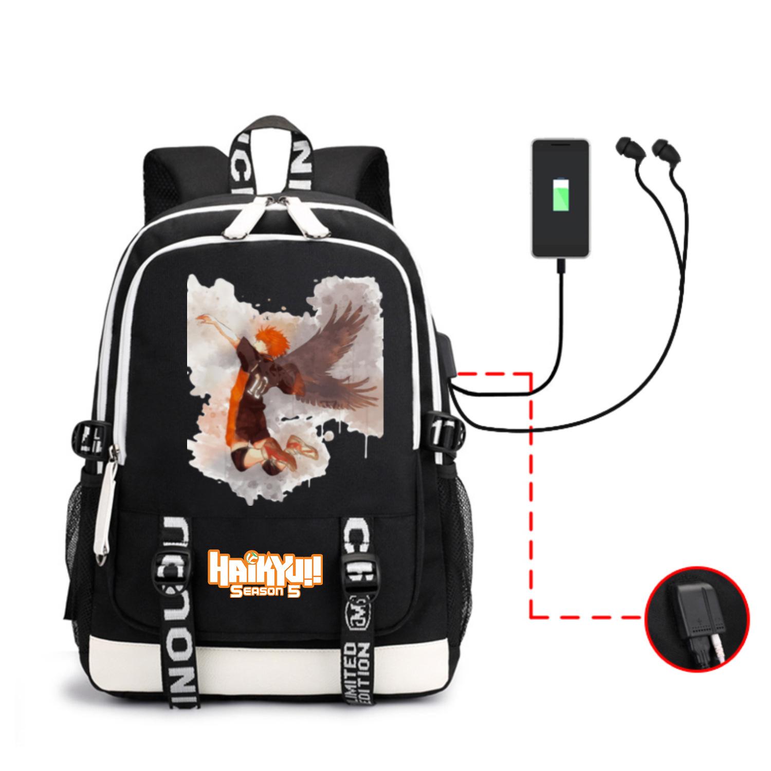 Anime Volleyball Less Usb Charging Headphones Trendy Computer Bag Outdoor Backpack
Anime Volleyball Less Usb Charging Headphones Trendy Computer Bag Outdoor Backpack