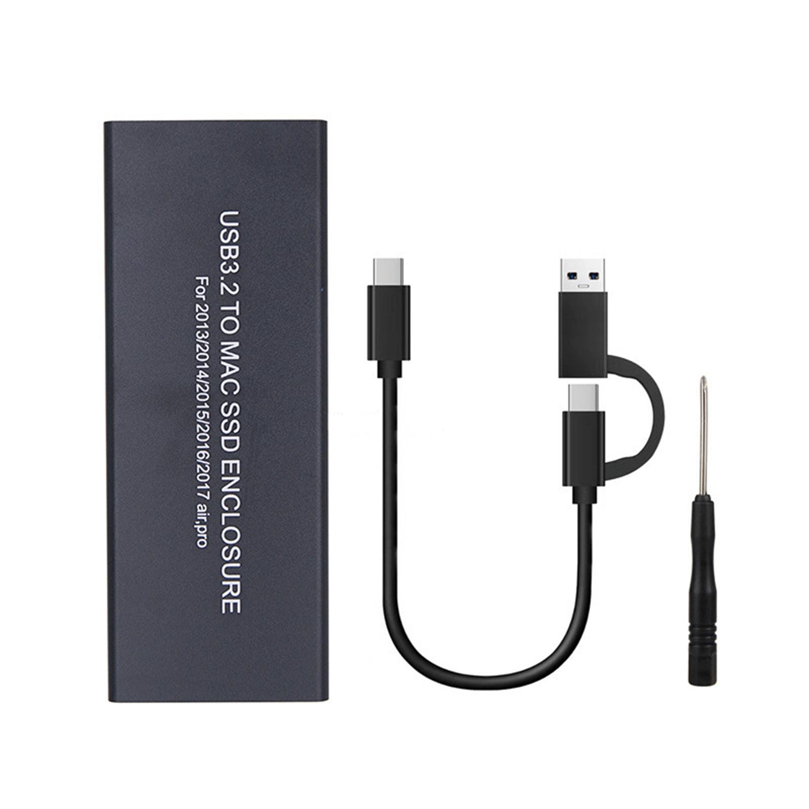 Внешний - Корпус для жесткого диска для Book Air Pro Retina, USB3.20 для SSD-корпуса - Корпус из алюминиевого сплава - для моделей 2013-2017 гг.
Внешний - Корпус для жесткого диска для Book Air Pro Retina, USB3.20 для SSD-корпуса - Корпус из алюминиевого сплава - для моделей 2013-2017 гг.