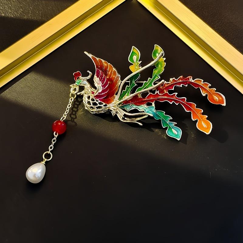 Trendy Enamel Colorful Phoenix High-end Retro Antique High-end Anti-exposure Accessory Brooch 7*8CM
Trendy Enamel Colorful Phoenix High-end Retro Antique High-end Anti-exposure Accessory Brooch 7*8CM