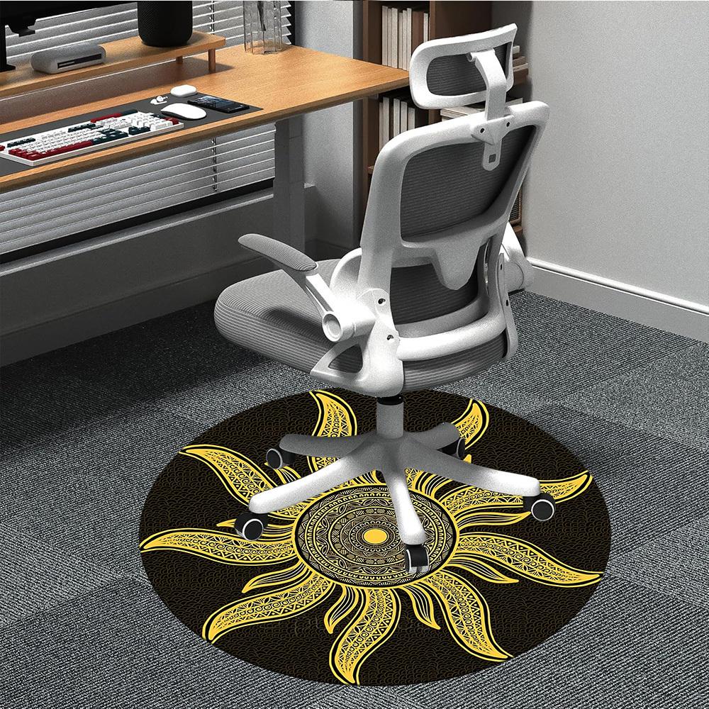 1pc Golden Sun Mandala Chair Carpet for Office, , Non-slip carpet, Very suitable for offices, farmhouses,Outdoor carpet yy251120046 80cm by 80cm
1pc Golden Sun Mandala Chair Carpet for Office, , Non-slip carpet, Very suitable for offices, farmhouses,Outdoor carpet yy251120046 80cm by 80cm