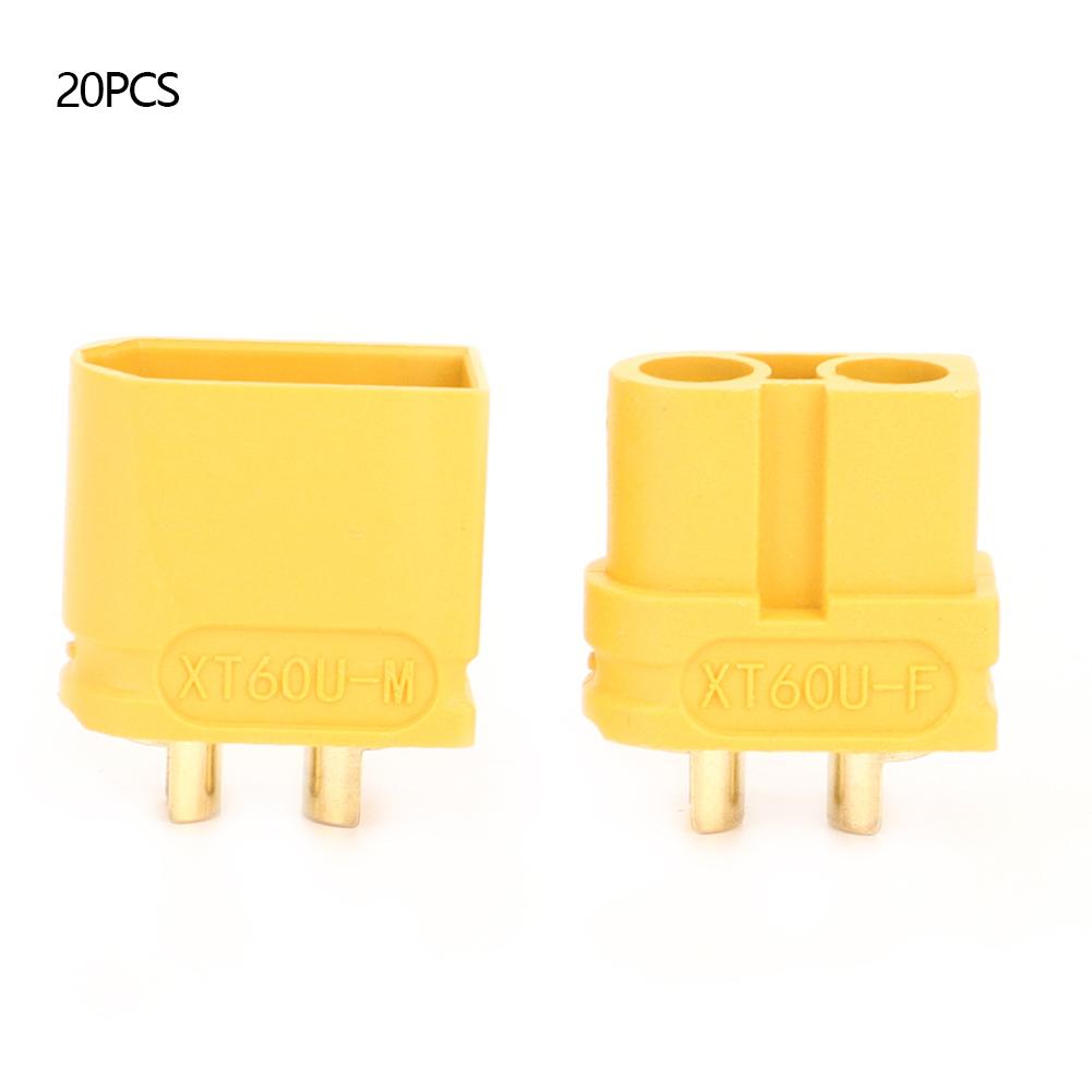 10 Pairs XT60U Male Female Connectors Plug Gold Plated Brass High Current for RC Model Aircraft
10 Pairs XT60U Male Female Connectors Plug Gold Plated Brass High Current for RC Model Aircraft