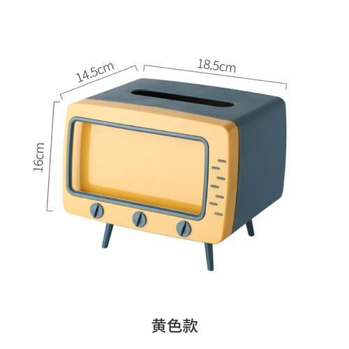 Креативный 2 в 1 ТВ-коробка для салфеток, настольный держатель для бумаги, диспенсер для хранения салфеток, органайзер с держателем для мобильного телефона жёлтый
Креативный 2 в 1 ТВ-коробка для салфеток, настольный держатель для бумаги, диспенсер для хранения салфеток, органайзер с держателем для мобильного телефона жёлтый