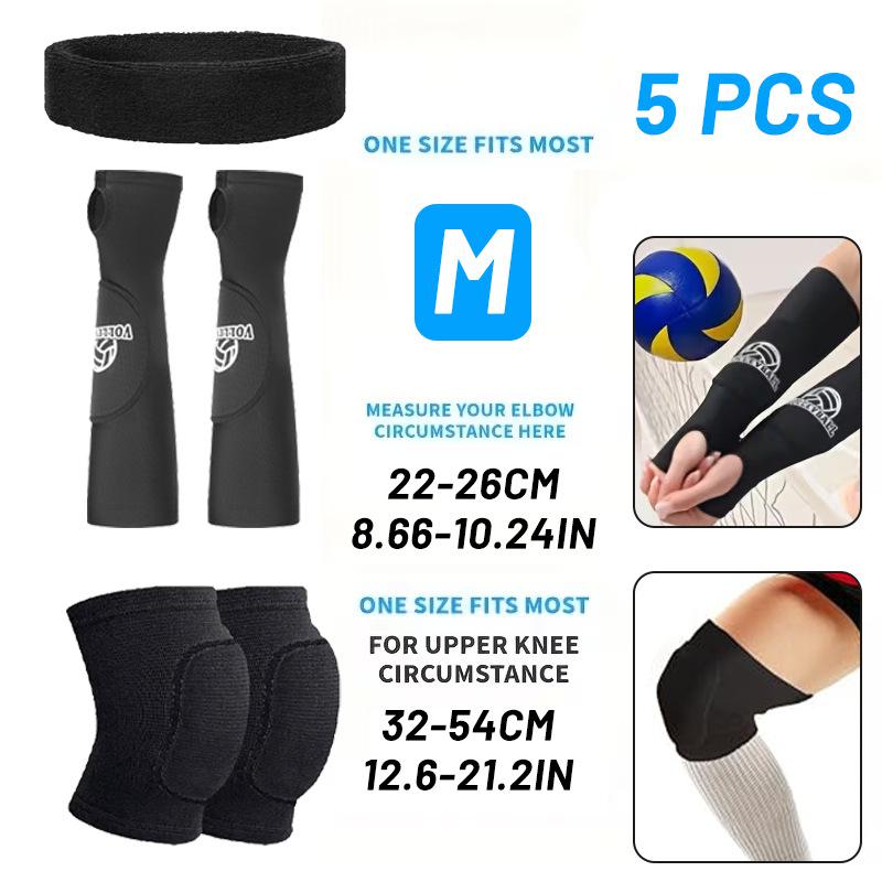 5Pcs Volleyball Padded Passing Forearm Hitting Sleeves, Arm Sleeves and Wrist Support with Protection Pad for Girl, Boy, Adult M
5Pcs Volleyball Padded Passing Forearm Hitting Sleeves, Arm Sleeves and Wrist Support with Protection Pad for Girl, Boy, Adult M