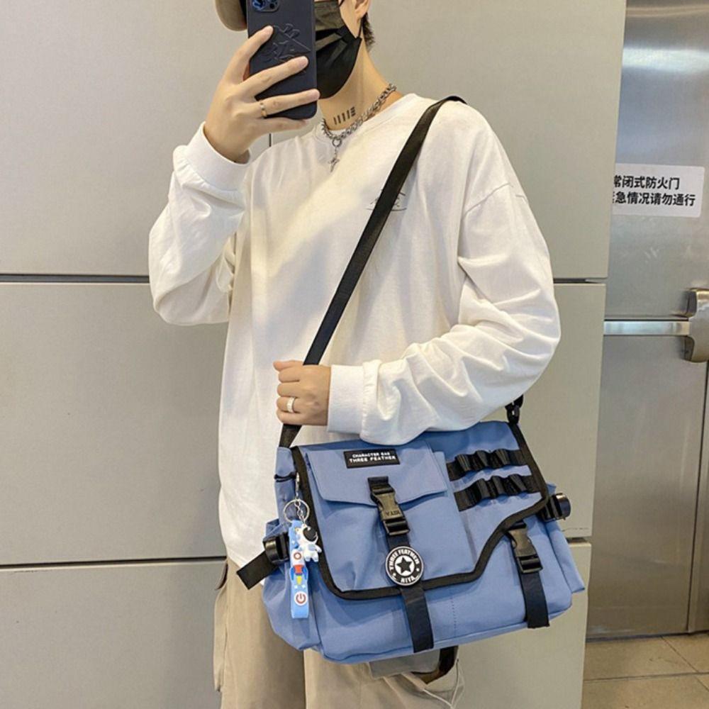 Square Men Crossbody Bag Large Capacity Casual Messenger Bag Portable Nylon Postman Bag Streetwear сірий
Square Men Crossbody Bag Large Capacity Casual Messenger Bag Portable Nylon Postman Bag Streetwear сірий