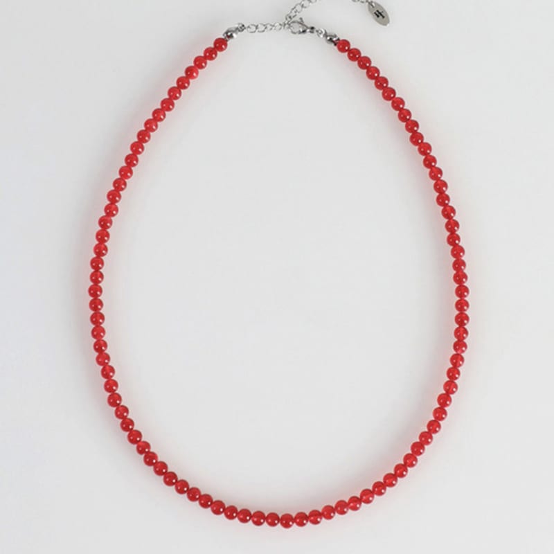 BICYCLE TROPHY BT Gemstone Necklace 10 (4mm Ice Jade Red) 45cm (men basic)
BICYCLE TROPHY BT Gemstone Necklace 10 (4mm Ice Jade Red) 45cm (men basic)