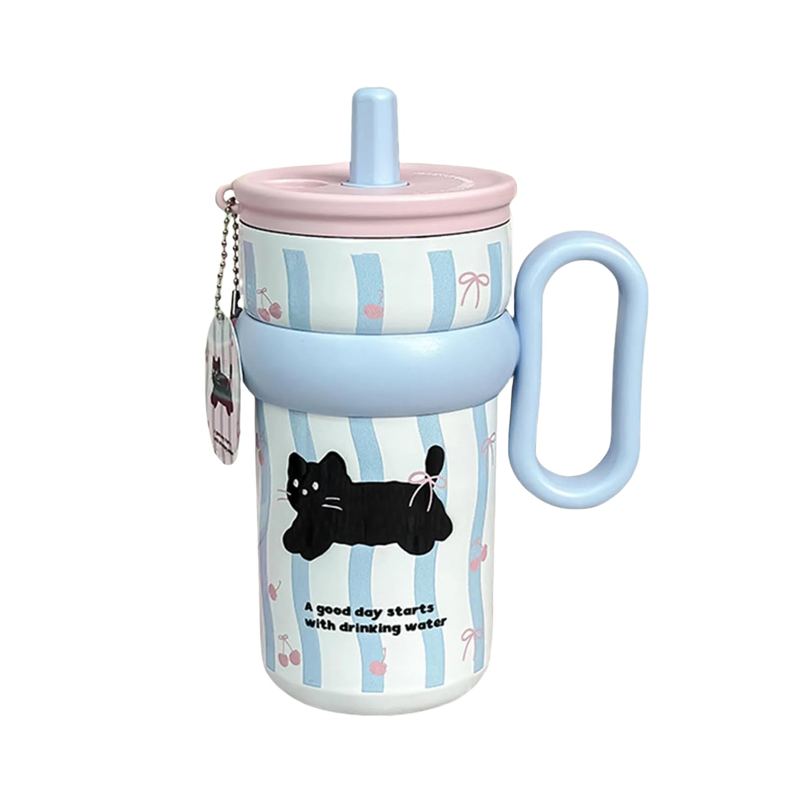 OULOVECO 540ml Insulated Water Bottle with Straw, 316 Stainless Steel Interior, Cute Kitten Doodle Pattern, Non-Slip, Quiet, Wide Mouth, Easy to
OULOVECO 540ml Insulated Water Bottle with Straw, 316 Stainless Steel Interior, Cute Kitten Doodle Pattern, Non-Slip, Quiet, Wide Mouth, Easy to