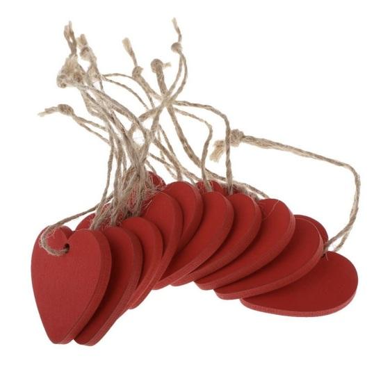 10 шт. Деревянная табличка-блок в форме сердца Красные подвесные украшения в форме сердца с
10 шт. Деревянная табличка-блок в форме сердца Красные подвесные украшения в форме сердца с