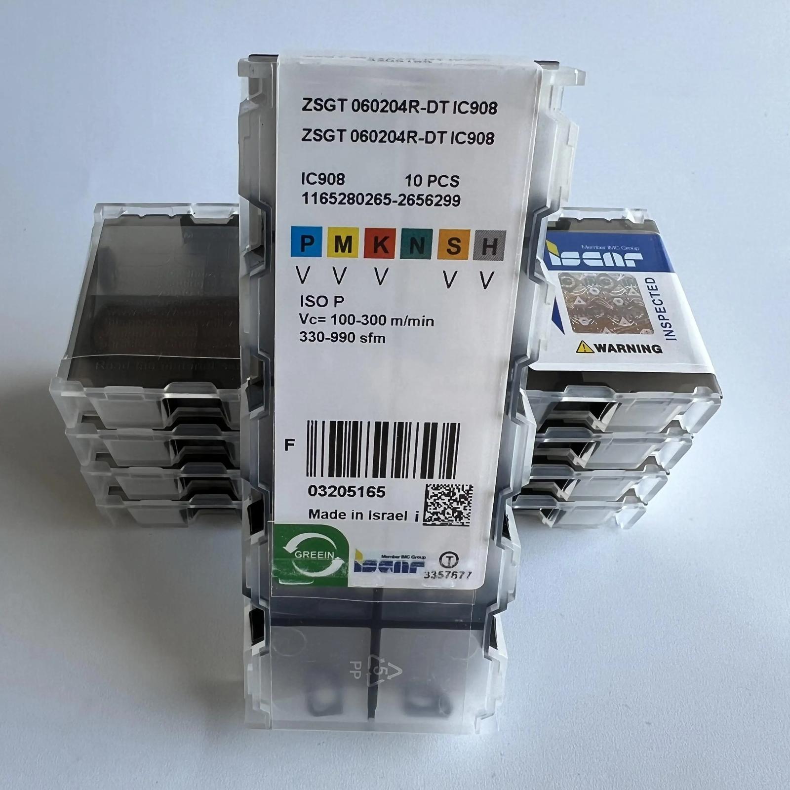 ZSGT060204R-DT IC908 Industrial indexable carbide inserts 10 Pcs
ZSGT060204R-DT IC908 Industrial indexable carbide inserts 10 Pcs