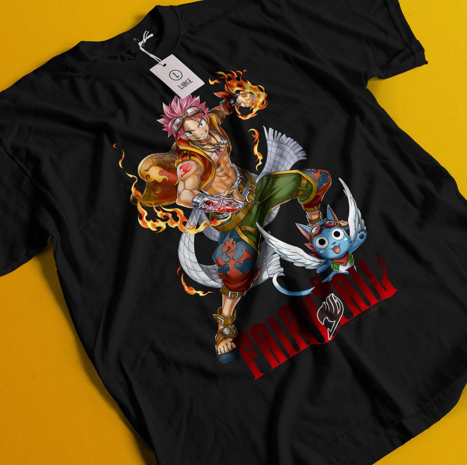 Fairy Tail Shirt Natsu Dragneel Tshirt Erza Scarlet T-Shirt Mens Womens Tees Top Lucy Happy Luxus Tee L
Fairy Tail Shirt Natsu Dragneel Tshirt Erza Scarlet T-Shirt Mens Womens Tees Top Lucy Happy Luxus Tee L