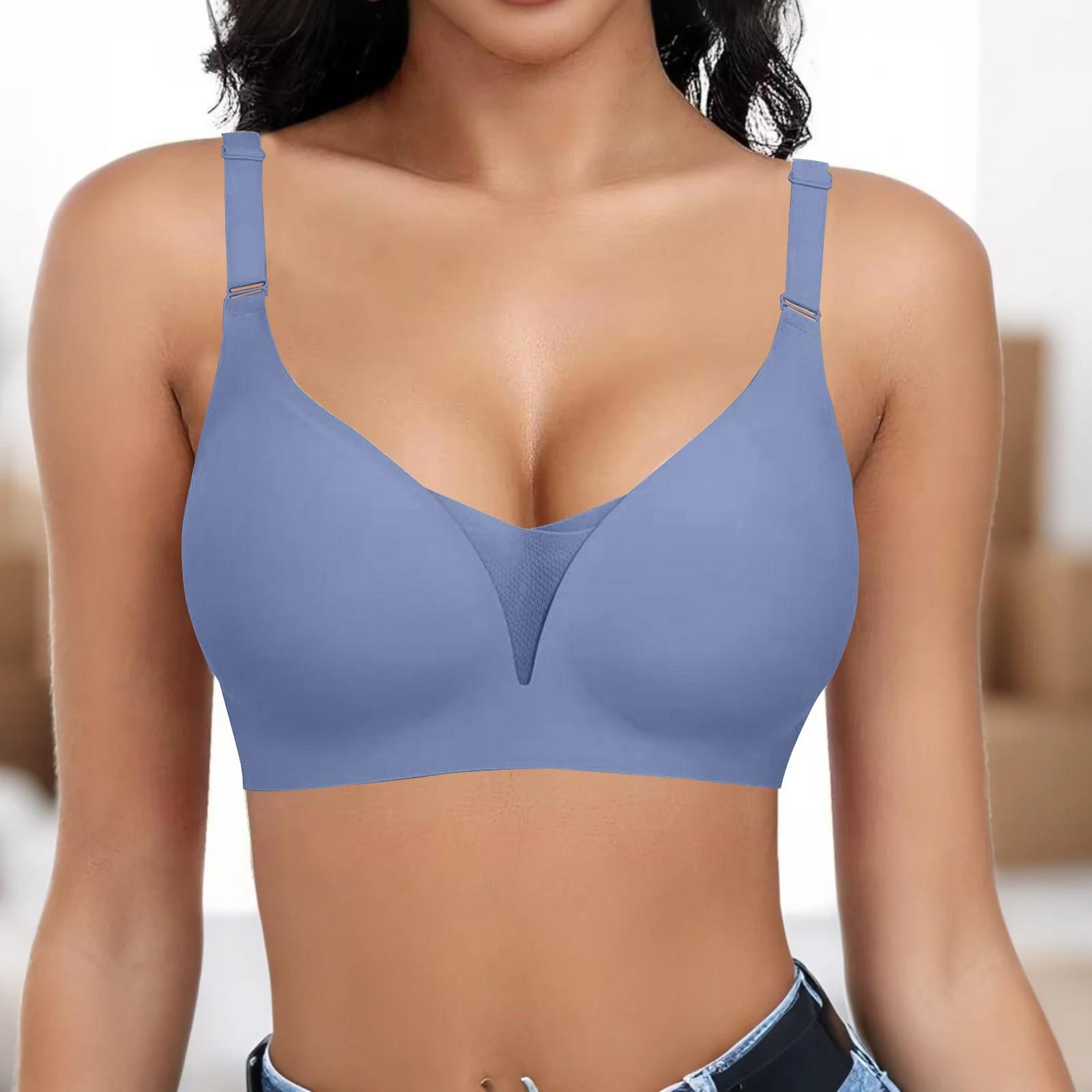 Женский однотонный бюстгальтер пуш-ап без косточек, бесшовный на каждый день S синий
Женский однотонный бюстгальтер пуш-ап без косточек, бесшовный на каждый день S синий