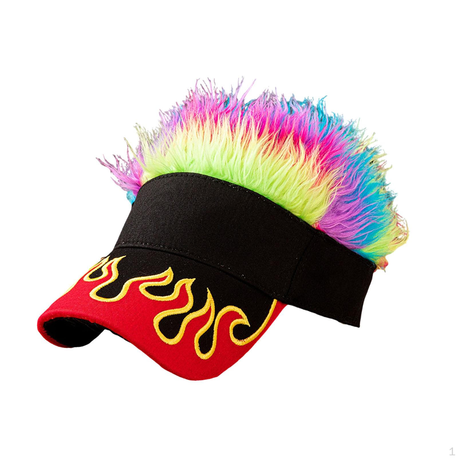 Sun Visor Cap with Fake Hair Hip Hop Trendy Spiked Hat for Walking Camping
Sun Visor Cap with Fake Hair Hip Hop Trendy Spiked Hat for Walking Camping