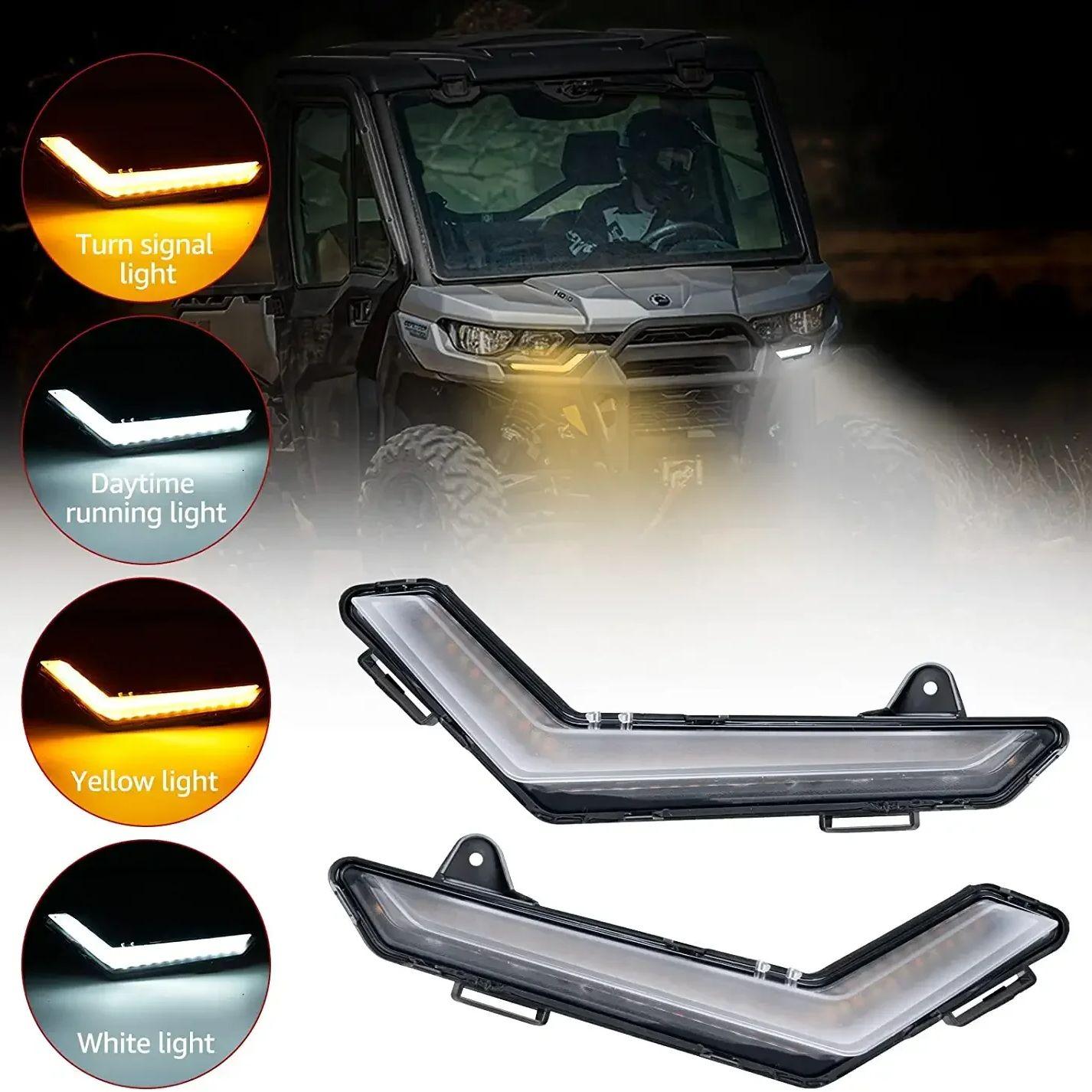 ATV LED Turn Signal Lights Front DRL Turn Signal Light for Can-Am Defender 2020+ Defender Max 2020+ Commander 2025
ATV LED Turn Signal Lights Front DRL Turn Signal Light for Can-Am Defender 2020+ Defender Max 2020+ Commander 2025