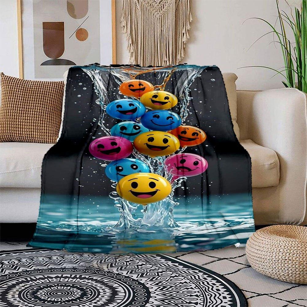 Colorful Smiley Face Water Balloons - Fun Party SuppliesBlanket Flannel Throw Blanket for Sofa, Bed, Travel, Camping, Office, Couch, Chair, 150x180cm
Colorful Smiley Face Water Balloons - Fun Party SuppliesBlanket Flannel Throw Blanket for Sofa, Bed, Travel, Camping, Office, Couch, Chair, 150x180cm