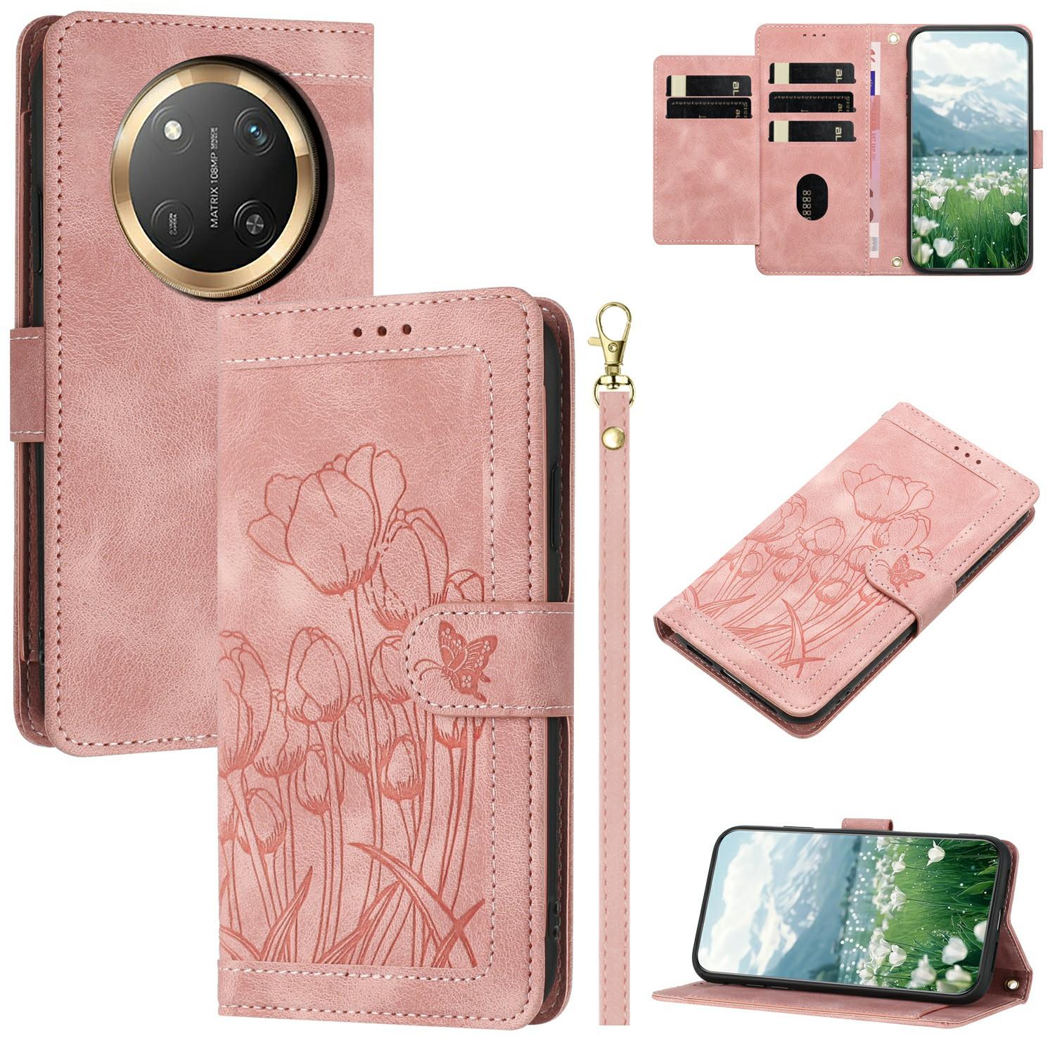 For Honor X60 Pro 5G/X9c 5G/Magic7 Lite 5G Wallet Case with 5 Card Slot/Wrist Strap, Tulip Pattern Imprint Leather Phone Cover
For Honor X60 Pro 5G/X9c 5G/Magic7 Lite 5G Wallet Case with 5 Card Slot/Wrist Strap, Tulip Pattern Imprint Leather Phone Cover
